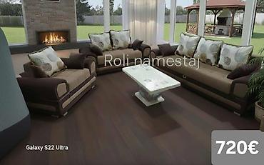 Stilske garniture: Komplet tapaciranih garnitura za dnevni boravak – moderan Chesterfield — 31