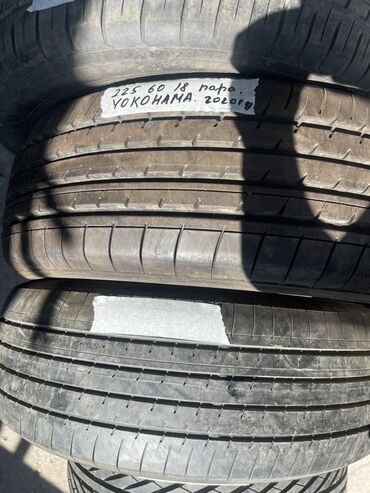 Шины: Шины 225 / 60 / R 18, Лето, Б/у, Пара, Легковые, Япония, Yokohama
