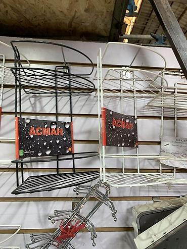 уголок для ванной комнаты: Угловые полки для ванной/душа «АСМАН» - Настенная угловая конструкция — 1