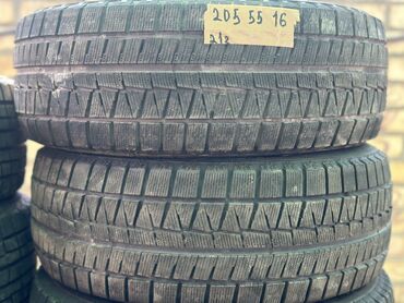 резина 15р: Шины 205 / 55 / R 16, Зима, Б/у, Комплект, Легковые, Япония, Bridgestone