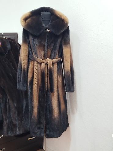 Шуба, Норка, Длинная модель, Канада, L, XL