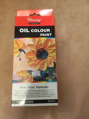 dekorativ boyalar: Məhsul: Chivalry Oil Colour Paint – rəssamlar üçün yağlı boya dəsti — 1