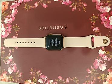 пиксель 10: Смарт‑часы в стиле Apple Watch series 5, корпус золотистый — 1