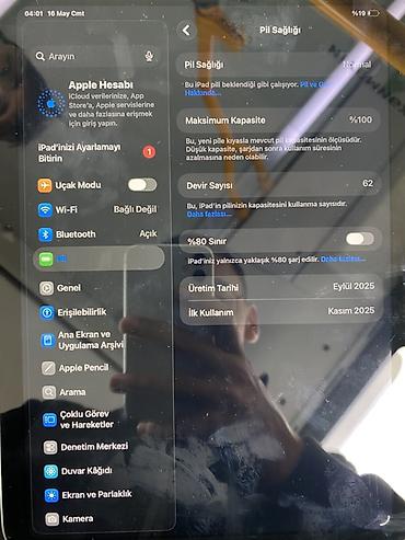 Apple iPad: Apple iPad A16 planşet 4 ay işlenib. - Yaddaş: 128GB - Pil: 100% - — 7