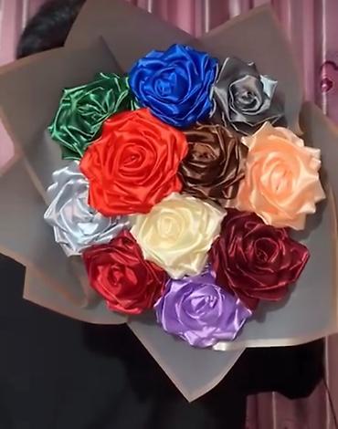вечные розы: 🌸 Букеты из атласных лент — красота, которая не увянет! 🌸 БИШКЕК|КАНТ🌹 — 1