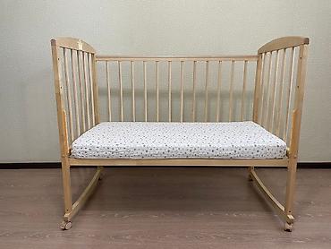 Другие товары для детей: Детская кровать 60х120 - 7000сом Березовое дерево, натуральный — 7