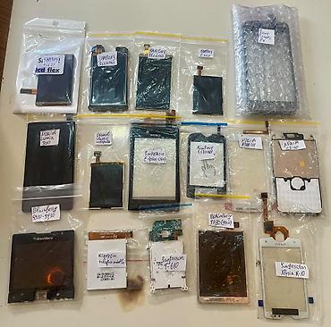 Telefon ekranları: Köhnə model mobil telefonlar üçün ekran və sensor şüşə ehtiyat — 46