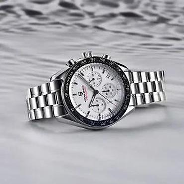 Ručni satovi: PAGANI DESIGN PD-1701 -40mm-Bela-Omega Speedmaster Moonwatch Potpuno — 9