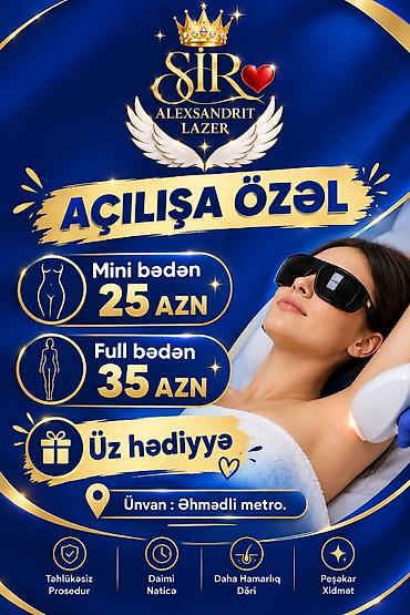 SIR Aleksandrit Lazer – açılışa özəl epilyasiya xidməti - Mini bədən