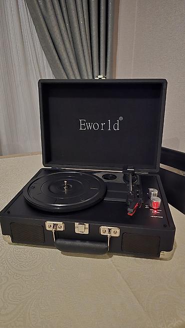 player ipod: Eworld portativ vinil pleyer (kofertip) - Klassik çamadan dizaynı — 7