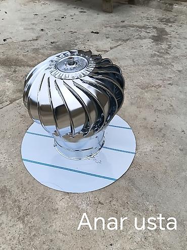hava ufurucu: Paslanmayan poladdan turboventilator başlıqları - Tətbiq: damda — 2
