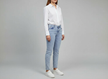 jeansy o la voga: Jeans for women, size L