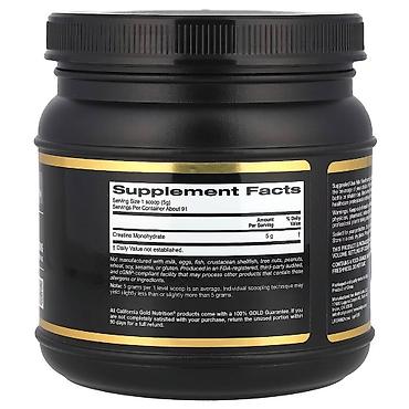 переплы: Моногидрат креатина чистый, California Gold Nutrition, Sport, без — 3
