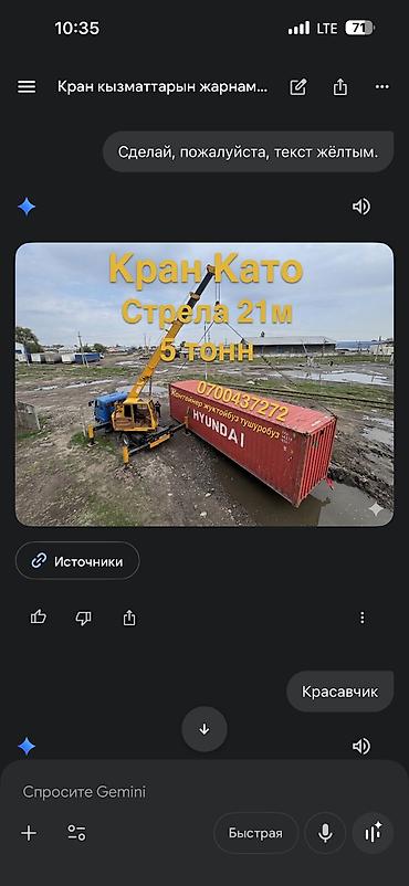 Услуги автокрана: Стрела 21 м, 5000 т — 32