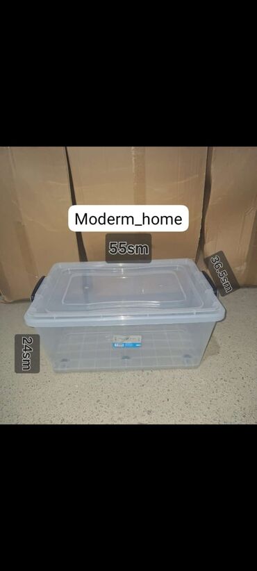 Yemək konteynerləri: Şəffaf plastik saxlama qutuları – qapaqlı və kilidli Məhsul təsviri — 23