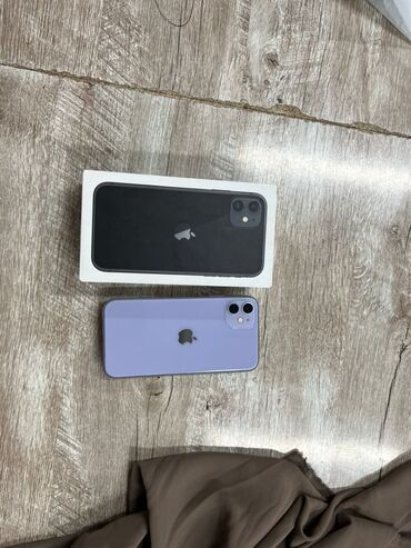 64 р: IPhone 11, Б/у, 64 ГБ, Чехол, Кабель, Коробка