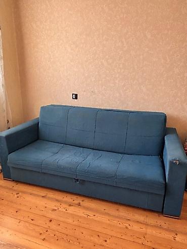 Divanlar: Mavi rəngli 3‑yerlik divan - ünvan yeni Günəşli D 34 Real alıcıya — 1