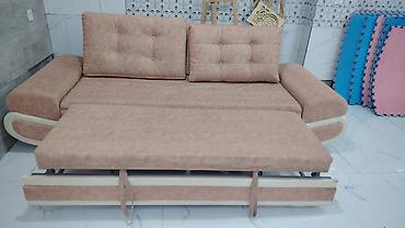 2 divan: Çevrilə bilən divan – açılıb-yığılan mexanizmli - Rəng: pastel açıq — 2