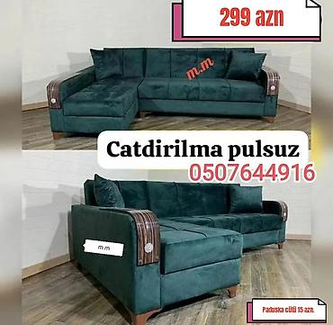 Divanlar: Künc divan, Yeni, Açılan, Bazalı, Vеlur parça, Pulsuz çatdırılma — 7