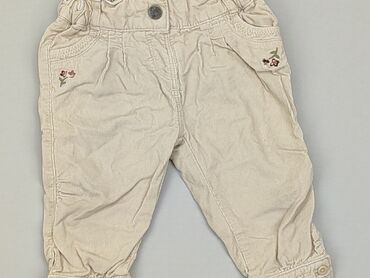 Materiałowe: Niemowlęce spodnie materiałowe, 3-6 m, 62-68 cm, C&A, stan - Dobry