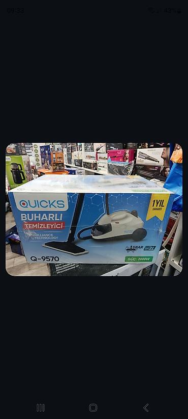 buxar təmizləyici: TƏZƏDİR. QUICKS Buharlı Təmizləyici – Q-9570 - Güc: 2000W - Təzyiq — 1