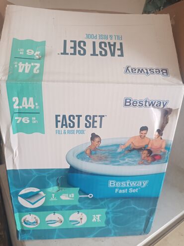 мячи для настольного тенниса: Надувной бассейн Bestway Fast Set круглой формы, идеально подходящий