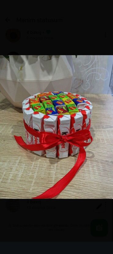 Buket güllər: Məhsul: Zərif dekorativ güllərdən hazırlanmış buketlər - Material — 13