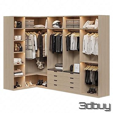 Шифоньеры, шкафы для одежды: Шифоньер, шкаф для одежды, Угловой, ЛДСП — 10