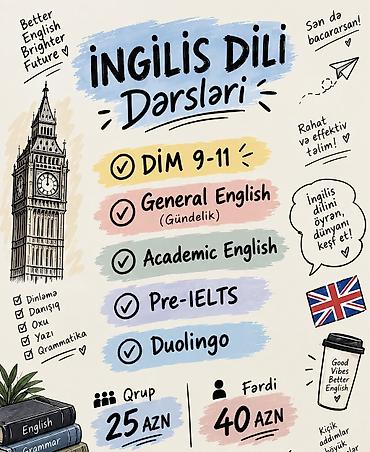 dim 8 sinif ingilis dili: Xarici dil kursu, İngilis dili — 1