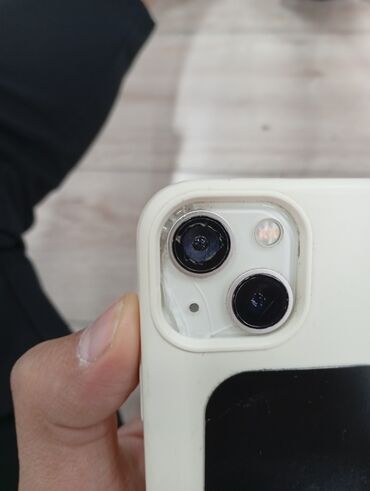 с дефектом: IPhone 13 mini, Колдонулган, 128 ГБ, White Titanium, Коргоочу айнек, 79 %