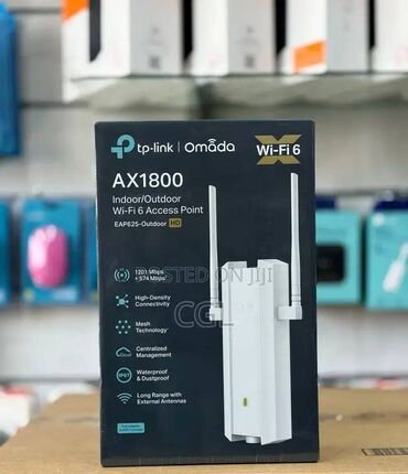 Настольные ПК и рабочие станции: TP-Link EAP625-Outdoor HD WiFi 6 sürəti 1,8 Gbps-ə qədər: 2,4 GHz-də