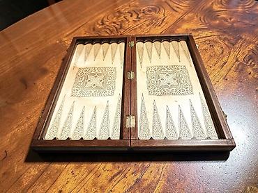 Настольные игры: Деревянный набор 3-в-1: нарды + шахматы+шашки - Материал: натуральное — 8