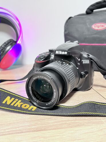 Фотоаппараты: Nikon D3400 DSLR фотокамера, состояние подлинное 10/10. Об