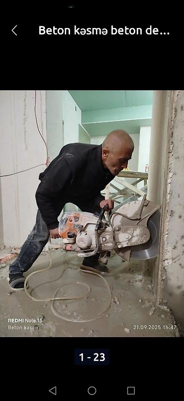 plastik qapi pencere setkasi: Beton kəsmə və deşmə xidməti - Dəqiq və təmiz kəsim: divar, döşəmə və — 7