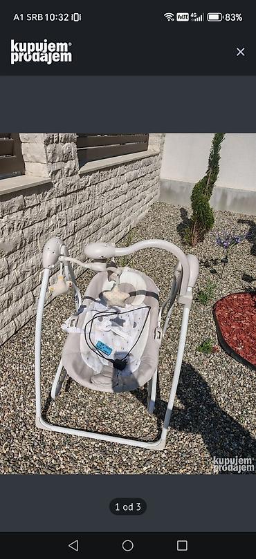 lil solid paket: Električna ljuljaška za bebe sa mobilnim visećim zvezdicama. - — 1