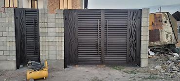 Металлические двери на заказ: Металлическая дверь на заказ, Для частного дома, Двухстворчатая, Железная, Кыргызстан, Бесплатный замер — 36