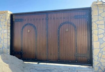 Həyət darvazaları: Yeni Dəmir Həyət darvazası, 450 m, Mexaniki, Qapı ilə, rəng - Qara, Kredit yoxdur, Ödənişli quraşdırma, Ödənişli çatdırılma, Rayonlara çatdırılma — 6