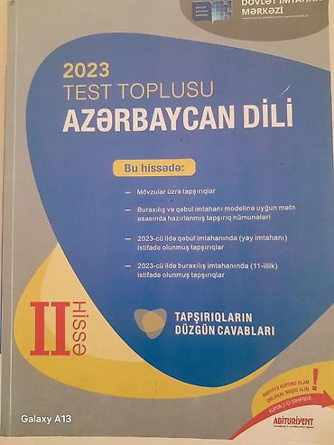 mətn pdf: Azərbaycan dili Testlər 11-ci sinif, DİM, 2-ci hissə, 2023 il — 1