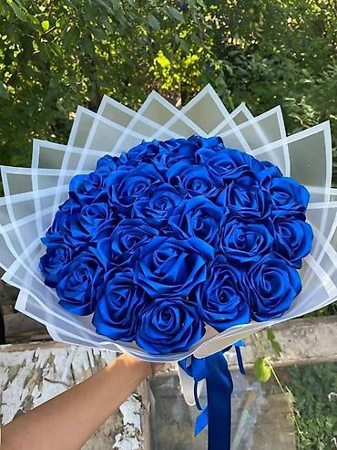 Ruža: Buket ruža od satena – ručno izrađene večno‑trajne ruže - Materijal — 2