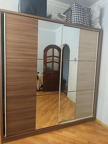 lepe: Geniş sürgülü qapılı garderob şkaf - Material: laminat/LDSP ağac — 4