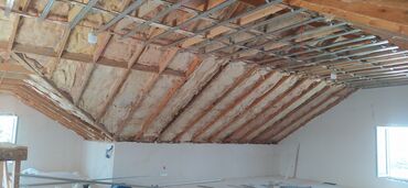 Tavan işləri: Fasad və mansard tavanlarının kompleks montaj və izolyasiya xidməti - — 1