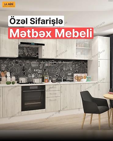 dartqı: Özəl sifarişlə mətbəx mebeli - Dizayn: Skandinaviya üslubunda açıq — 1