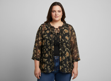 tunika plus size: Жіноча блуза, розмір 2XL