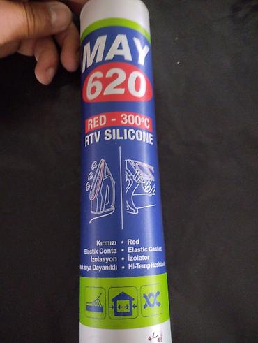 boya tapancası: MAY 620 RED – 300°C RTV Silicone Məhsul təsviri: - Rəng: Qırmızı - — 1