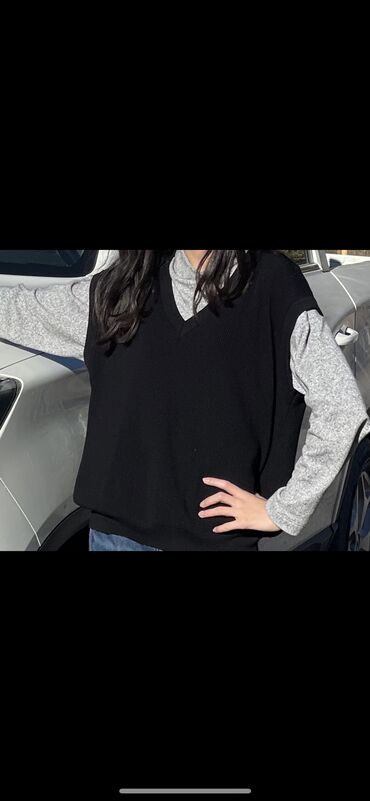 оверсайз свитер: Худи, Оверсайз, Турция, цвет - Черный, One size