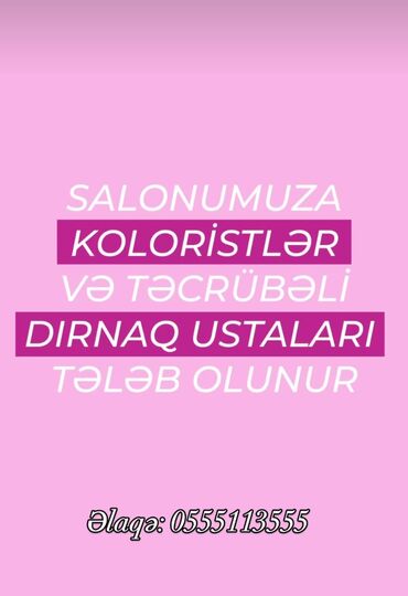 salon işi: Adelbeautylab
etrafli melumat ucun: 
ag sheher (xaqani rustemov 8)