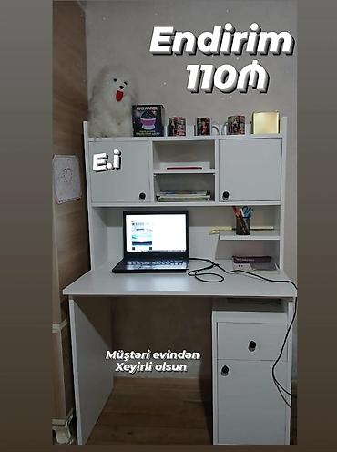 komputer stolu tap az: Düz masa, Polkalı, Siyirməli, Sadə laminat — 1