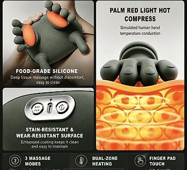 oprema za lov: Mini masažer za vrat i ramena sa grejanjem – Dual‑Zone Heating System — 7