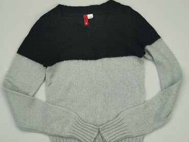 sweterek biały 140: Sweterek, H&M, 8 lat, 122-128 cm, stan - Bardzo dobry