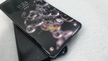 телефон s22: Samsung Galaxy S20 Ultra, Колдонулган, 128 ГБ, түсү - Кара, 2 SIM